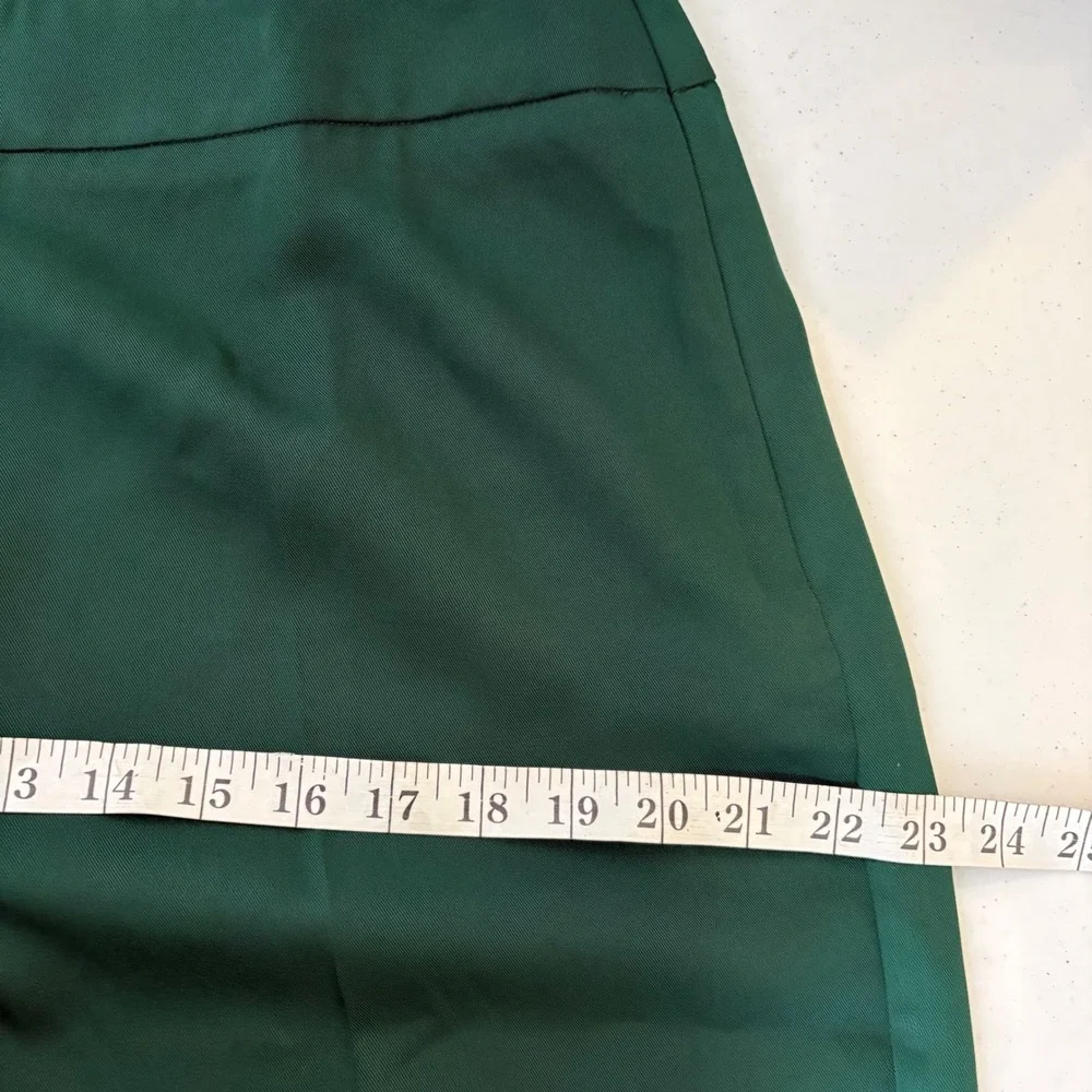 Tuckernuck Erin Pants Dark Green Wide Leg High Rise Side Zip Trousers XL NEW